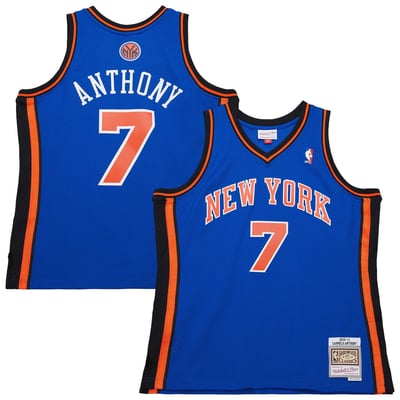 Carmelo Anthony New York Knicks Mitchell & Ness 2010/11 Swingman Jersey - Blue